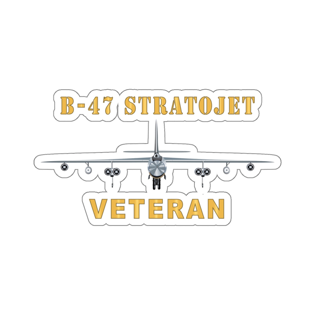 Kiss-Cut Stickers  - Airplane - B-47 Stratojet Bomber - Front - Veteran X 300