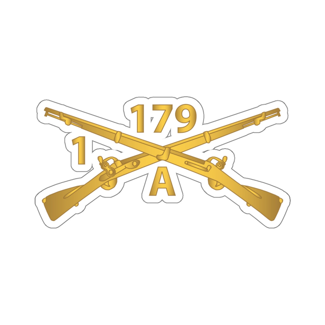 Kiss-Cut Stickers - Alpha Company, 1st Battalion, 179th Infantry Regiment - Inf Branch wo Txt X 300