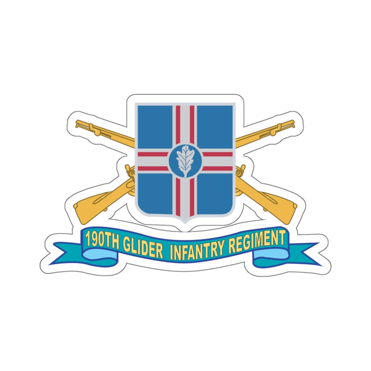 Kiss-Cut Stickers - Army - 190th Glider Infantry Regiment w Br - DUI ...