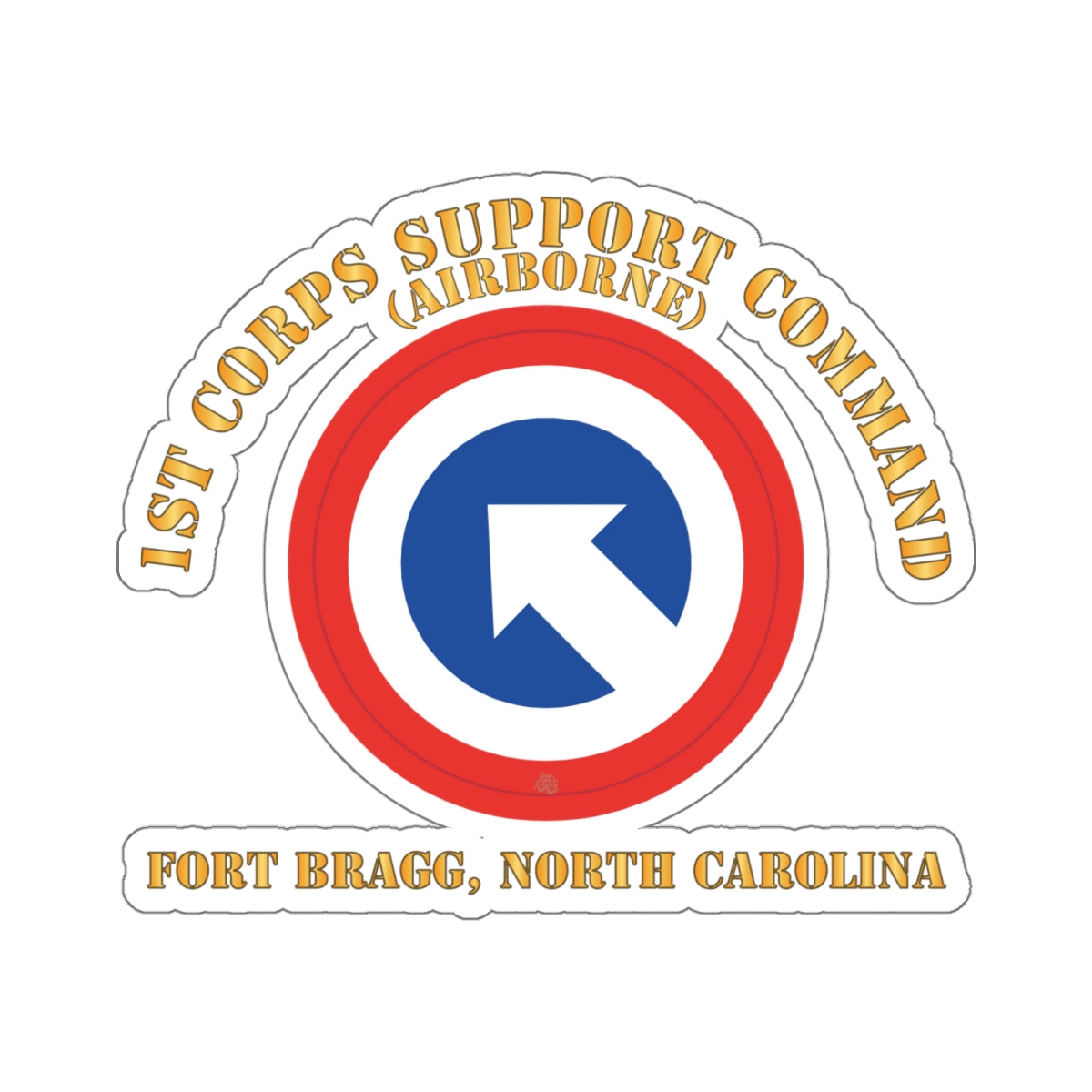 Kiss-Cut Stickers - Army - 1st Corps Support Command (COSCOM) - FBNC X ...