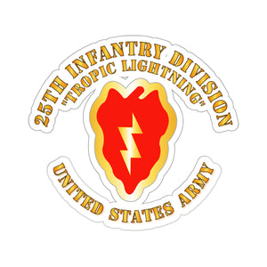 Kiss-Cut Stickers - Army  - 25th Infantry Division - US Army - Tropic Lightning