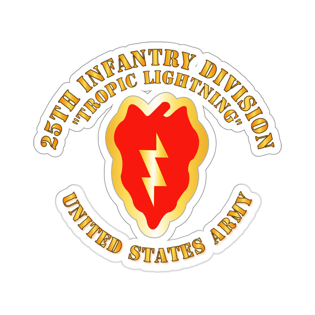 Kiss-Cut Stickers - Army  - 25th Infantry Division - US Army - Tropic Lightning