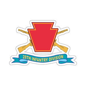 Kiss-Cut Stickers - Army - 28th Infantry Division - w Br - SSI - Ribbon X 300