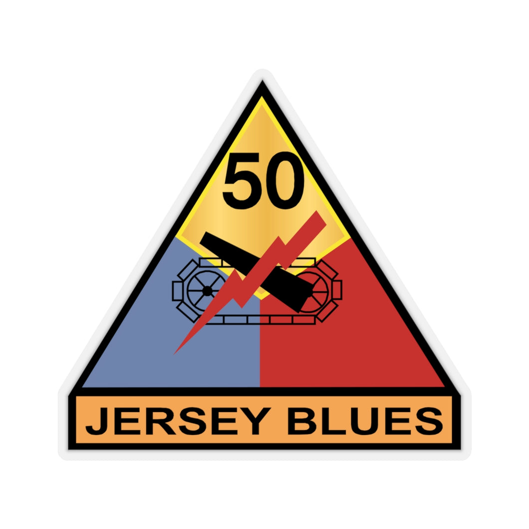 Kiss-Cut Stickers - Army - 50th Armored Division - Jersey Blues wo Txt X 300