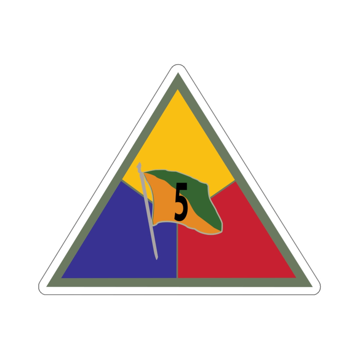 Kiss-Cut Stickers - Army - 5th Armored Group (Colored) - DUI wo Txt X ...