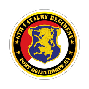 Kiss-Cut Stickers - Army - 6th Cavalry Regiment - Fort Oglethorpe, GA