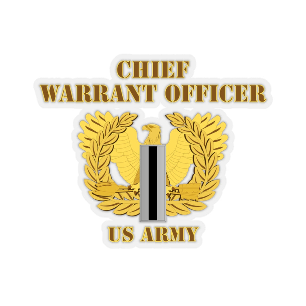 Kiss-Cut Stickers - Army - Emblem - Warrant Officer 5 - CW5 w Eagle - US Army