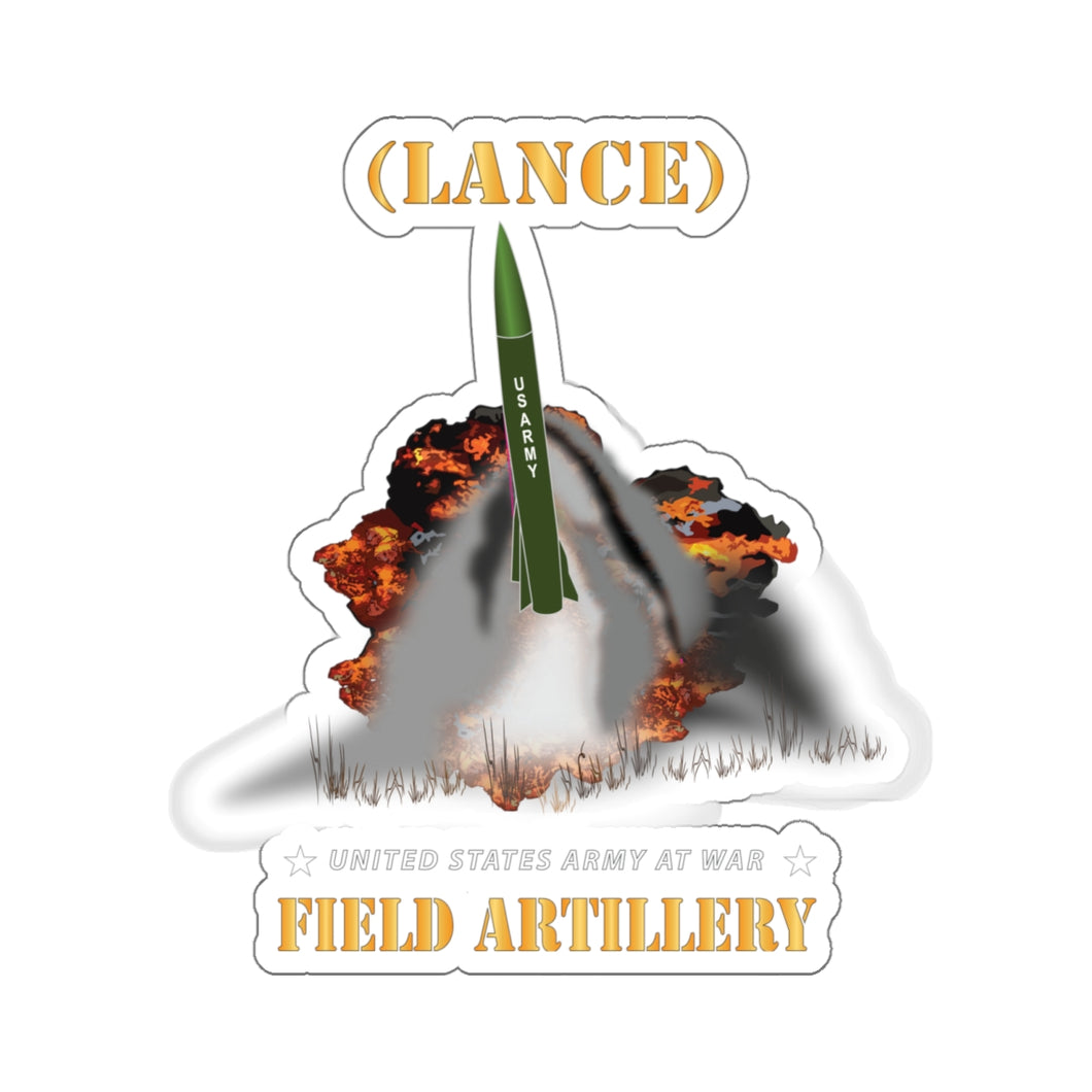 Kiss-Cut Stickers - Army - Field Artillery - LANCE Firing