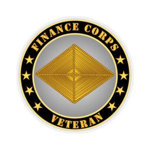 Kiss-Cut Stickers - Army - Finance Corps Veteran