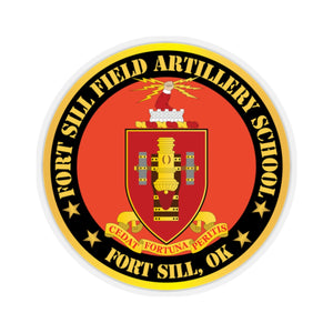 Kiss-Cut Stickers - Army - Fort Sill Field Artillery School, COA Fort Sill, OK X 300