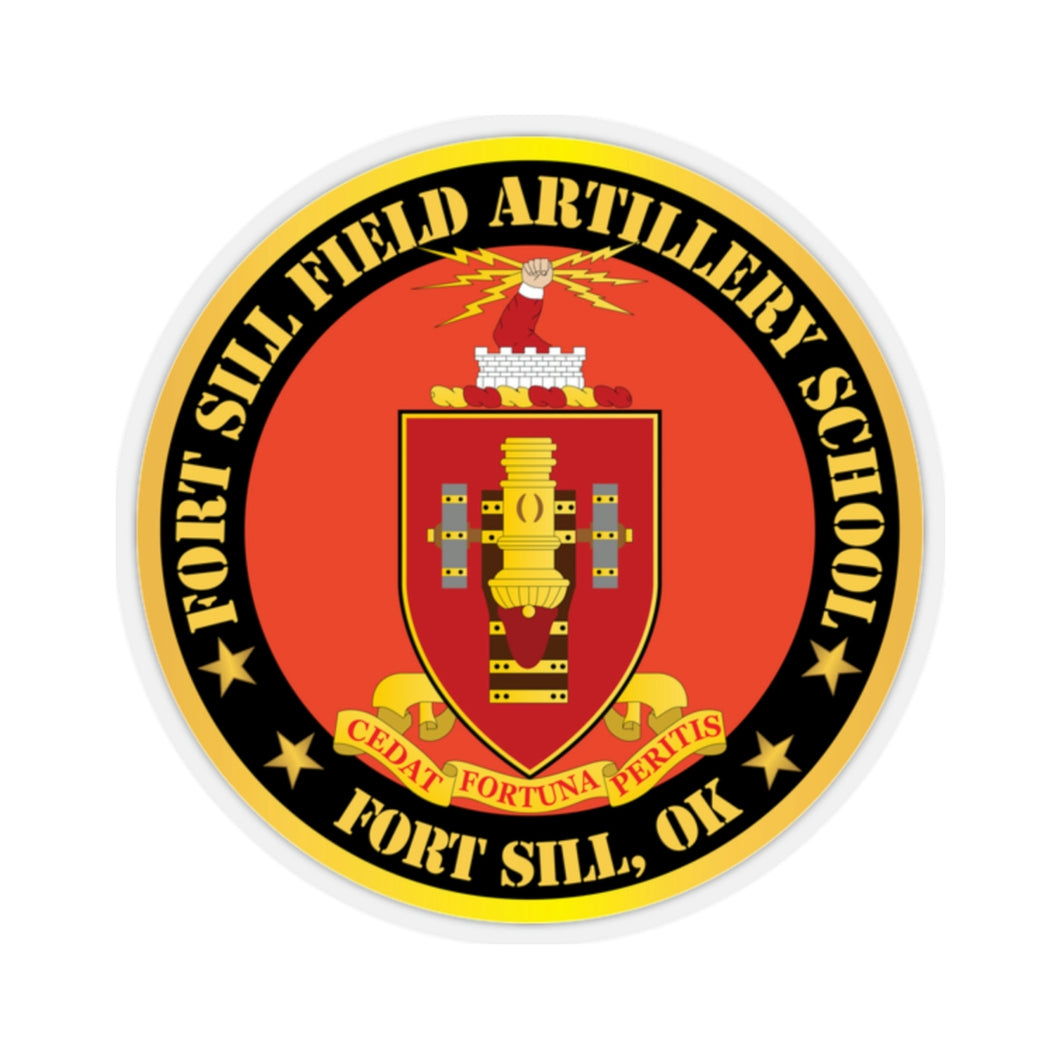 Kiss-Cut Stickers - Army - Fort Sill Field Artillery School, COA Fort Sill, OK X 300