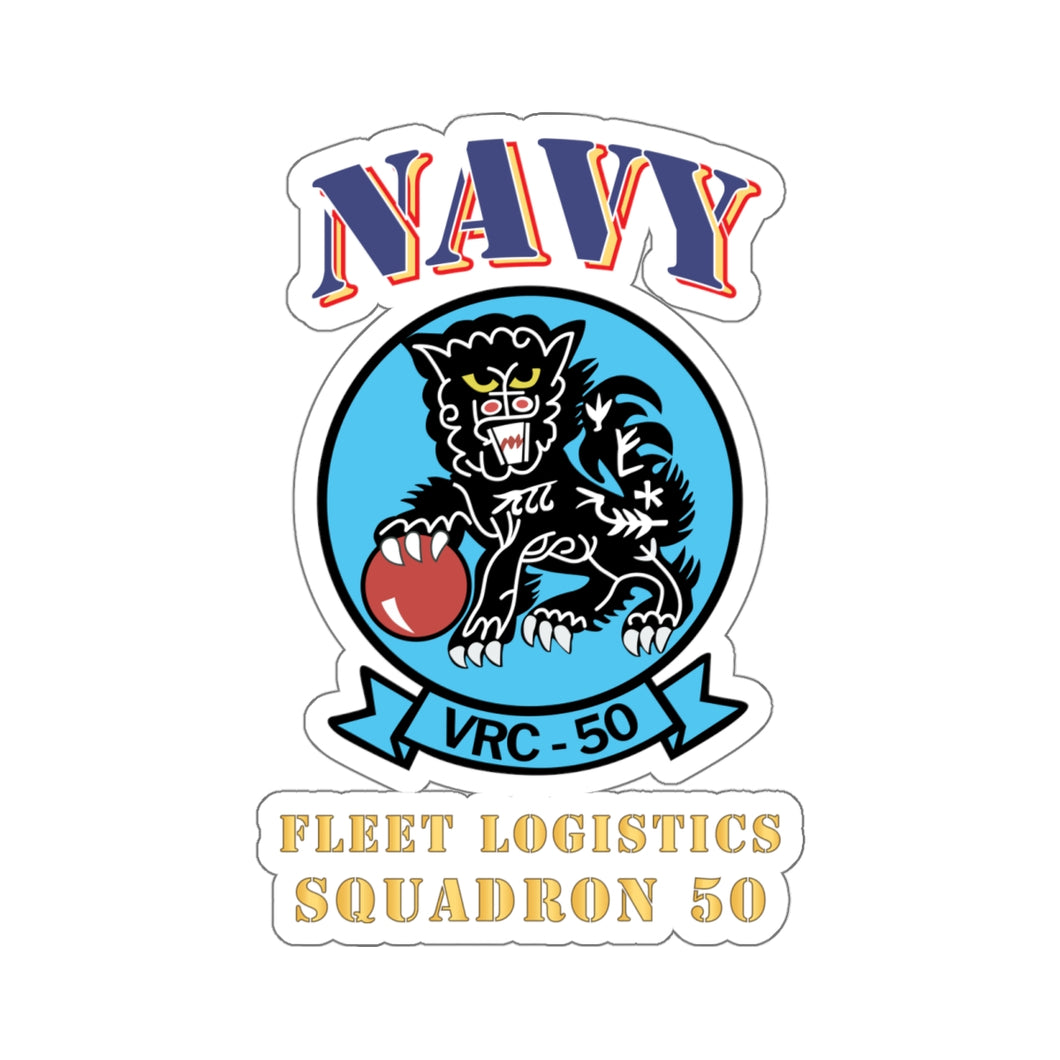 Kiss-Cut Stickers - Big NAVY - Fleet Logistics Squadron 50 - SSI X 300