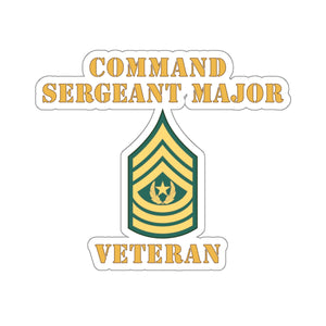 Kiss-Cut Stickers - Command Sergeant Major - CSM wTxt - Flat X 300