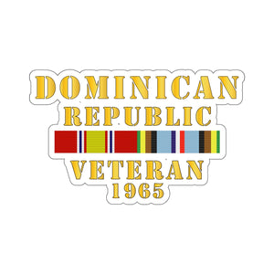 Kiss-Cut Stickers - Dominican Republic Intervention Veteran w  EXP SVC