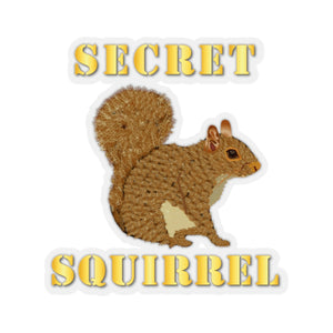 Kiss-Cut Stickers - Emblem - Secret Squirrel with text