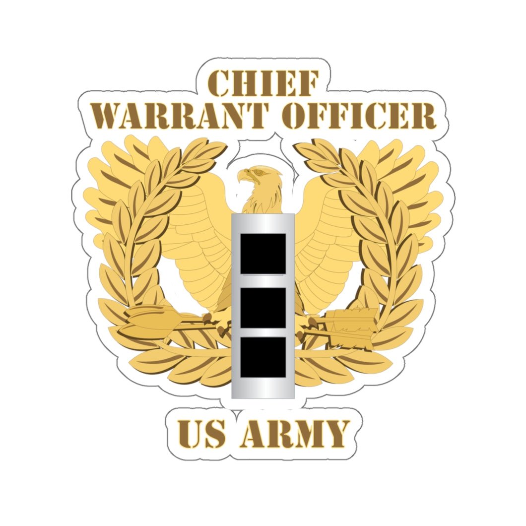 Kiss-Cut Stickers - Emblem - Warrant Officer - CW3 X 300