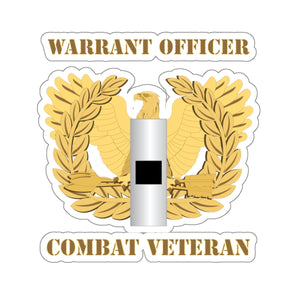 Kiss-Cut Stickers - Emblem - Warrant Officer - WO1 - Combat Veteran X 300