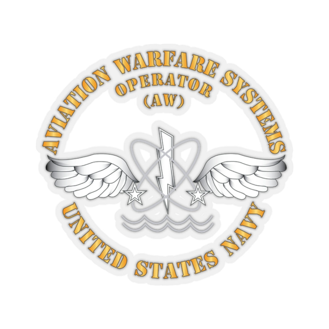 Navy Am Rates Stickers Kiss-Cut Stickers - Navy - Rate - Aviation Warfare Systems Operator X ...