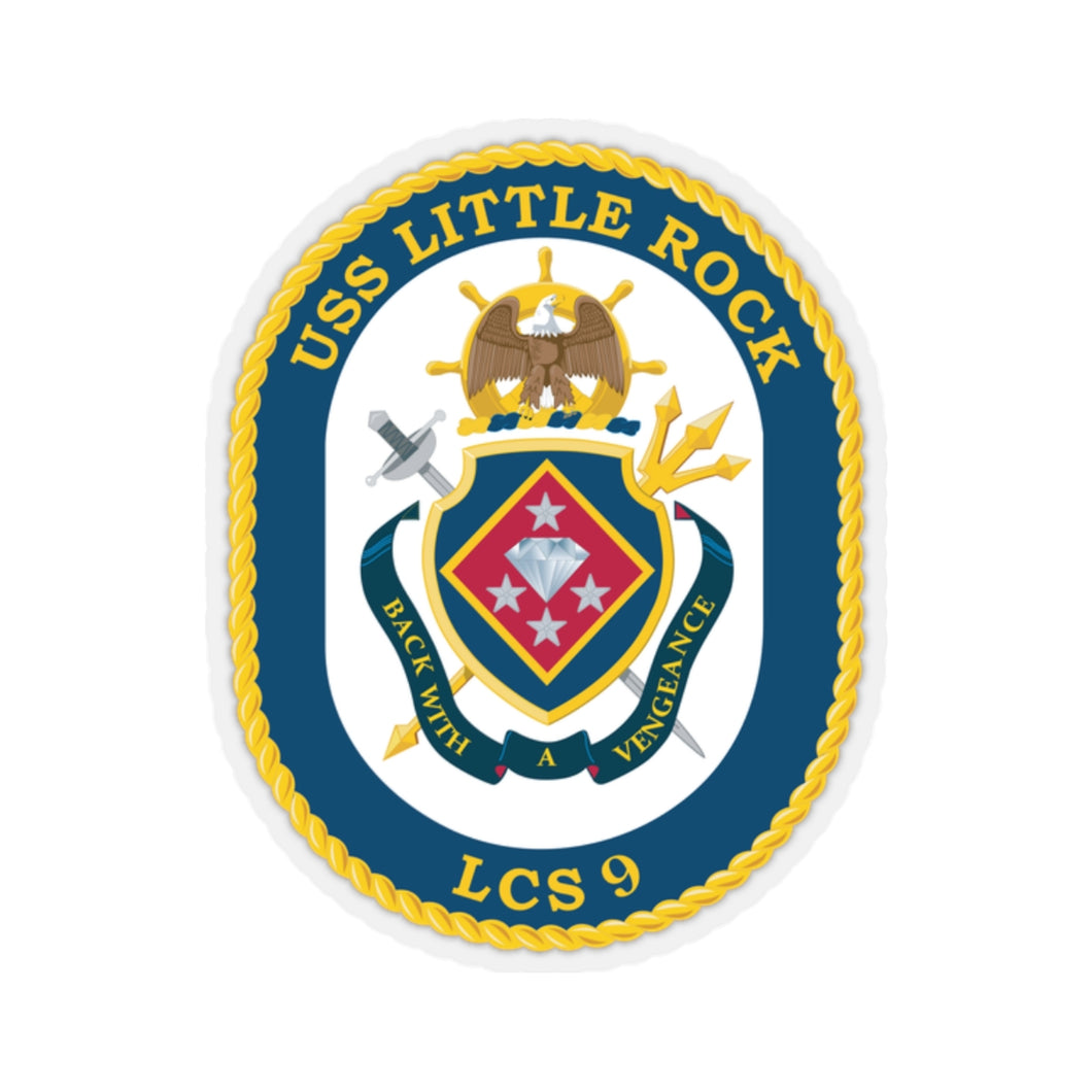 Kiss-Cut Stickers - Navy - USS - Little Rock (LCS-9) wo Txt X 300