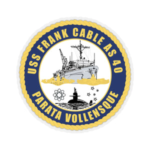 Kiss-Cut Stickers - Navy - USS Frank Cable (AS-40) wo Txt X 300