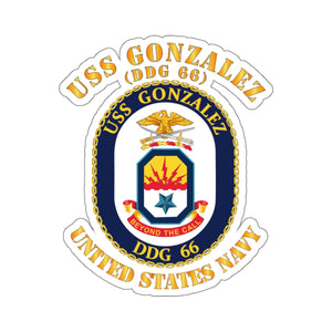 Kiss-Cut Stickers - Navy - USS Gonzalez (DDG 66)