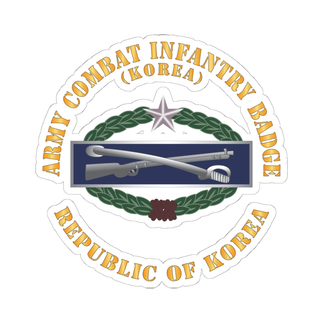 Kiss-Cut Stickers - ROK Korean Army Combat Infantry Badge w Txt X 300 ...