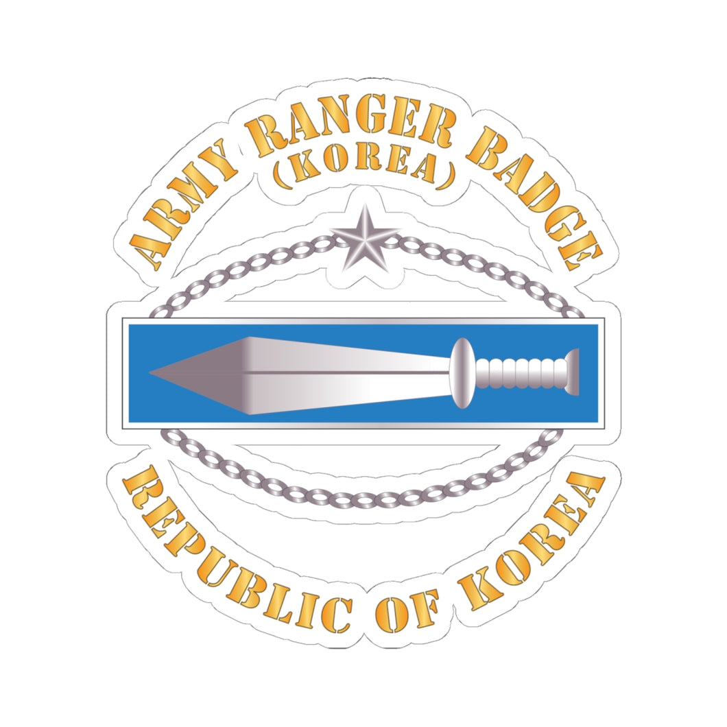 Kiss-Cut Stickers - ROK Korean Army Ranger Badge w Txt X 300 – MIP ...