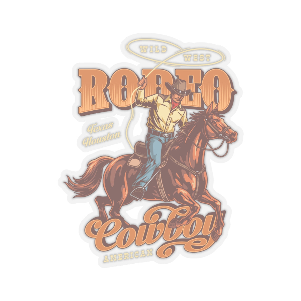 Kiss-Cut Stickers - Rodeo Cowboy X 300 – MIP Brand Store