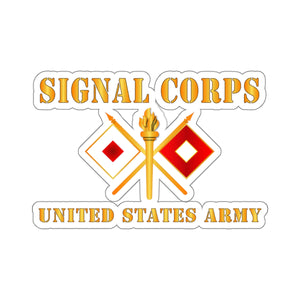Kiss-Cut Stickers - SIgnal Corps - Branch - US Army X 300DPI