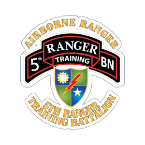 Kiss-Cut Stickers - SOF - 5th Ranger Training Battalion - Airborne Ranger X 300