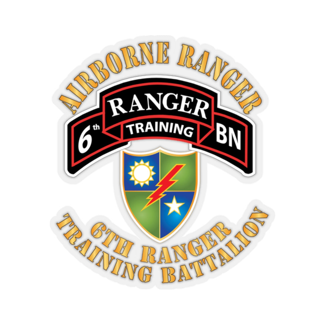 Kiss-Cut Stickers - SOF - 6th Ranger Training Battalion - Airborne Ranger X 300