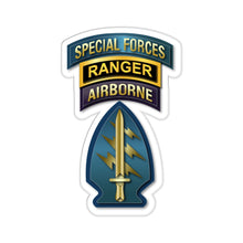 Load image into Gallery viewer, Kiss-Cut Stickers - Army - Special Forces - Ranger Veteran
