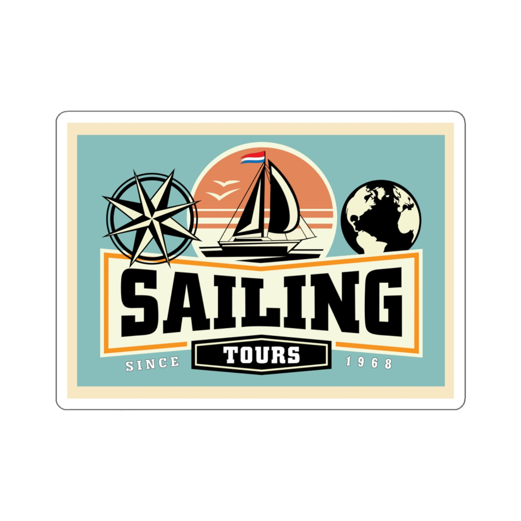 Kiss-Cut Stickers - Sailing Tours x 300