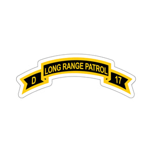 Kiss-Cut Stickers - Tab - Troop D 17th Cav Long Range Patrol wo Txt