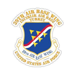 Kiss-Cut Stickers - USAF - 39th Airbase Wing - 3rd AF - Incirlik Air Base - Turkey