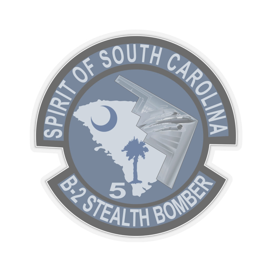 Kiss-Cut Stickers - USAF - B2 - Spirit of South Carolina Stealth Bomber wo Txt X 300