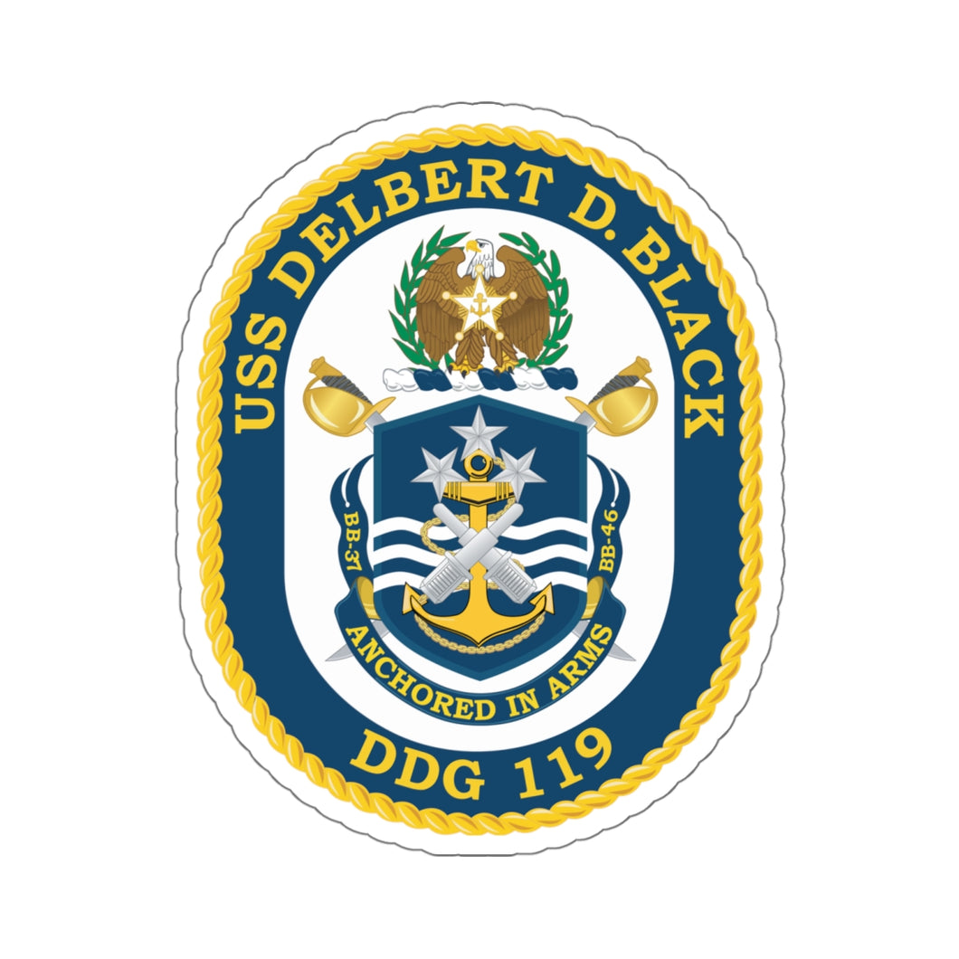 Kiss-Cut Stickers - USS Delbert D Black (DDG-119) X 300