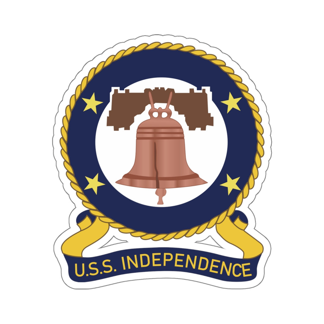 Kiss-Cut Stickers - USS Independence (CVCVA-62) wo Txt X 300