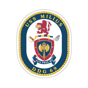 Kiss-Cut Stickers - USS Milius (DDG-69) wo Txt X 300