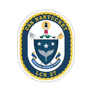 Kiss-Cut Stickers - USS Nantucket (LCS 27) wo Txt X 300