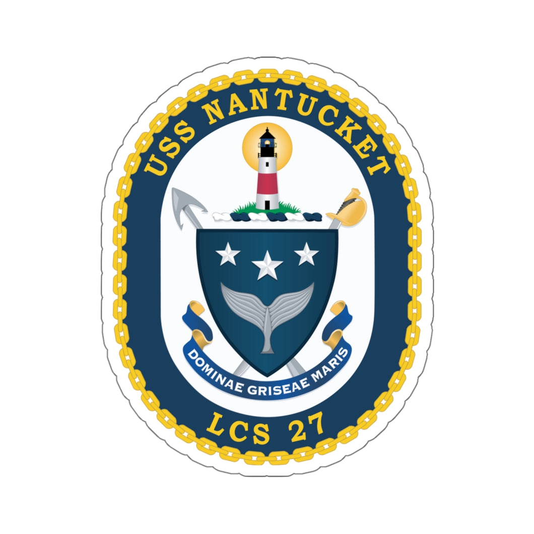 Kiss-Cut Stickers - USS Nantucket (LCS 27) wo Txt X 300