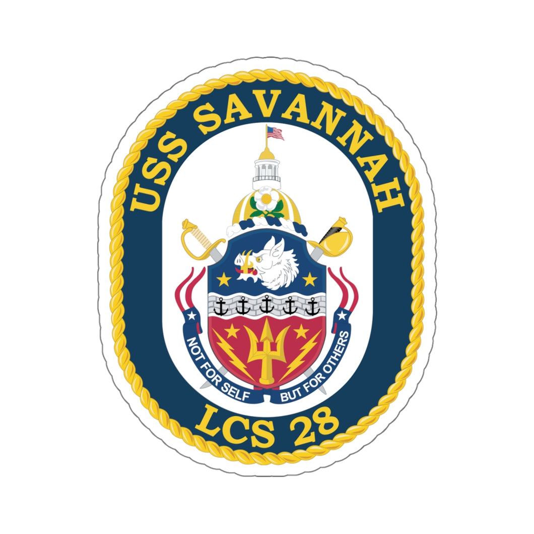 Kiss-Cut Stickers - USS Savannah LCS 28 wo Txt X 300