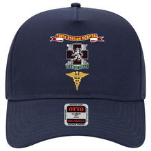 Load image into Gallery viewer, Baseball Cap - Army - 130th Station Hospital - Ribbon - DUI - Army Medical Corps Branch X 300
