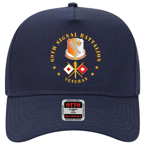 Baseball Cap - 69th Signal Battalion - Veteran w DUI - Branch