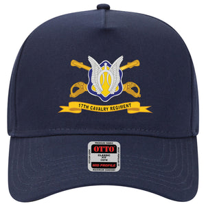 Baseball Cap - 17th Cavalry Regiment w Br - Ribbon