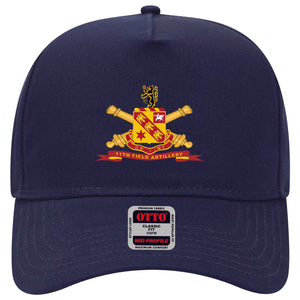 Baseball Cap - 11th Field Artillery w Br - Ribbon