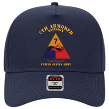 Load image into Gallery viewer, Baseball Cap - SSI - 7th Armored Division - Lucky Seventh - US Army
