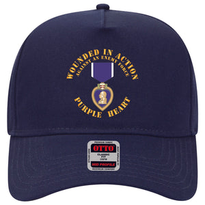 Baseball Cap - Wounded in Action - Purple Heart V1