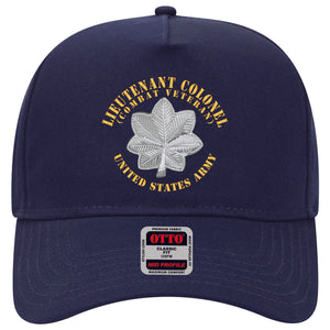 Baseball Cap - Lieutenant Colonel - LTC - Combat Veteran - V1