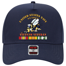 Load image into Gallery viewer, Baseball Cap - Navy - Seabee - Vietnam Veteran - Vers1
